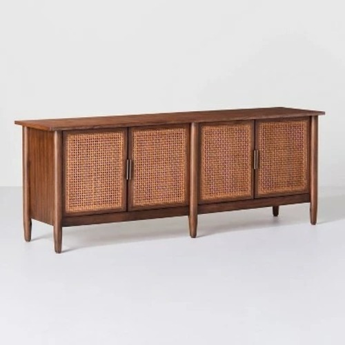 Used Target Hearth & Hand Natural Wood Media Storage for sale on AptDeco