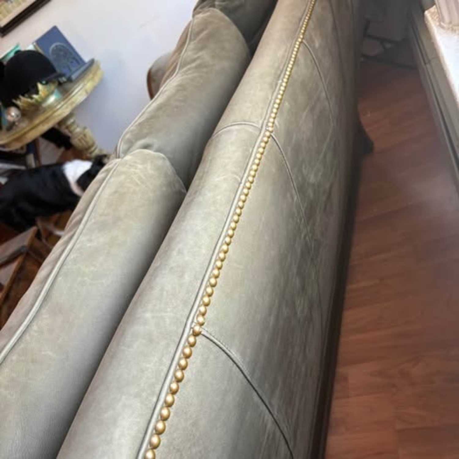 Hancock & Moore Green Suede 3+ Seater Sofa - image-5