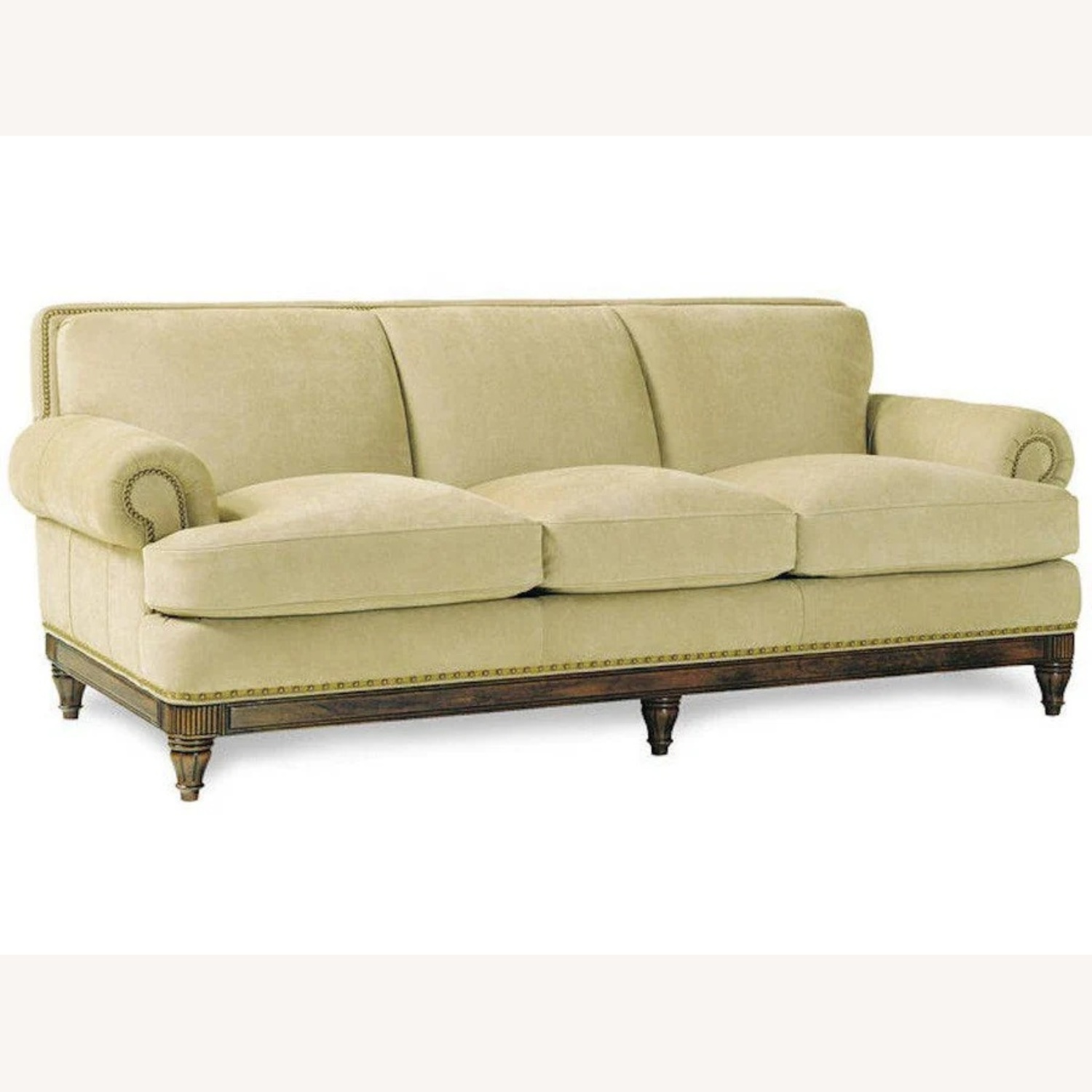Hancock & Moore Green Suede 3+ Seater Sofa - image-6