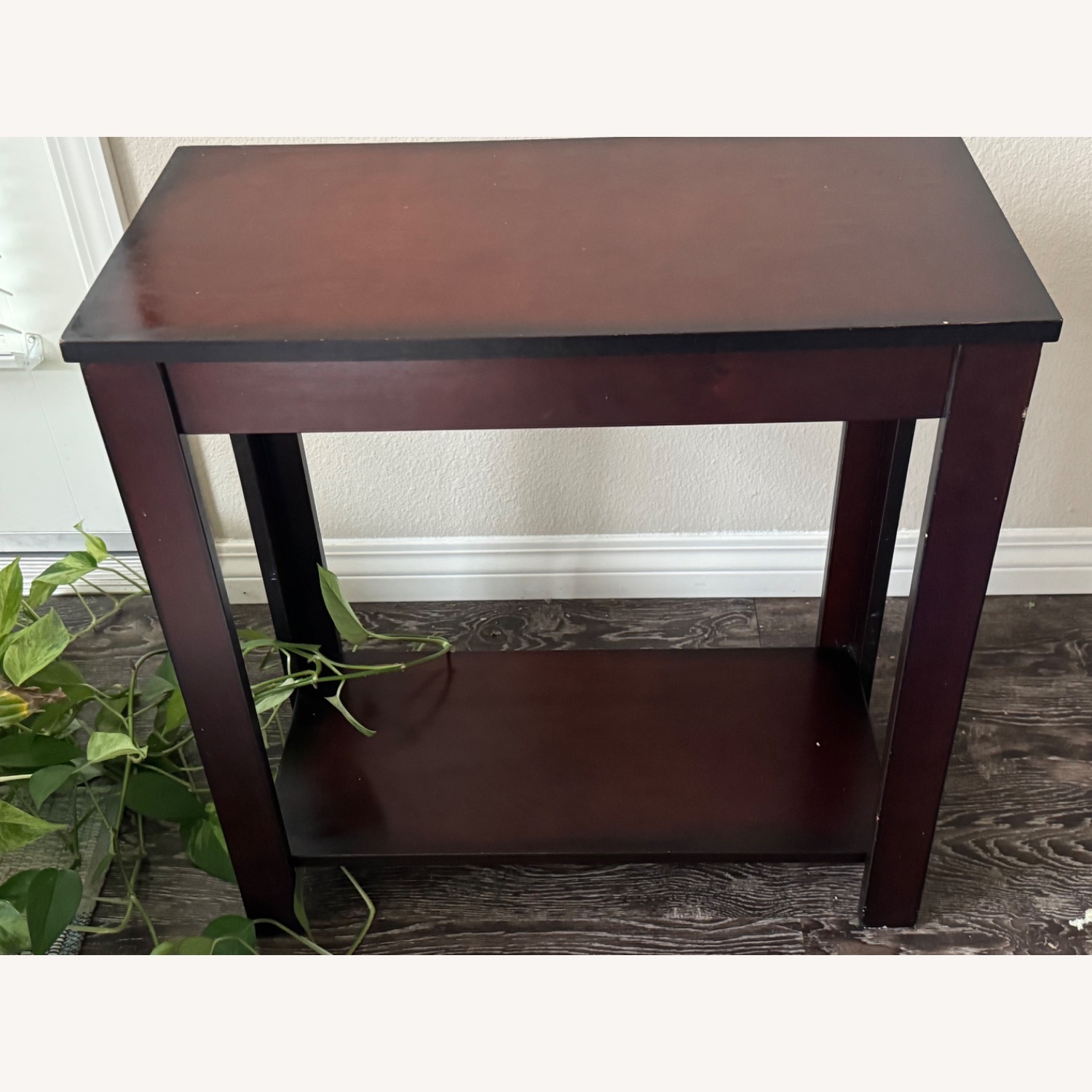 Vintage/Antique Dark Brown Side Tables - image-1