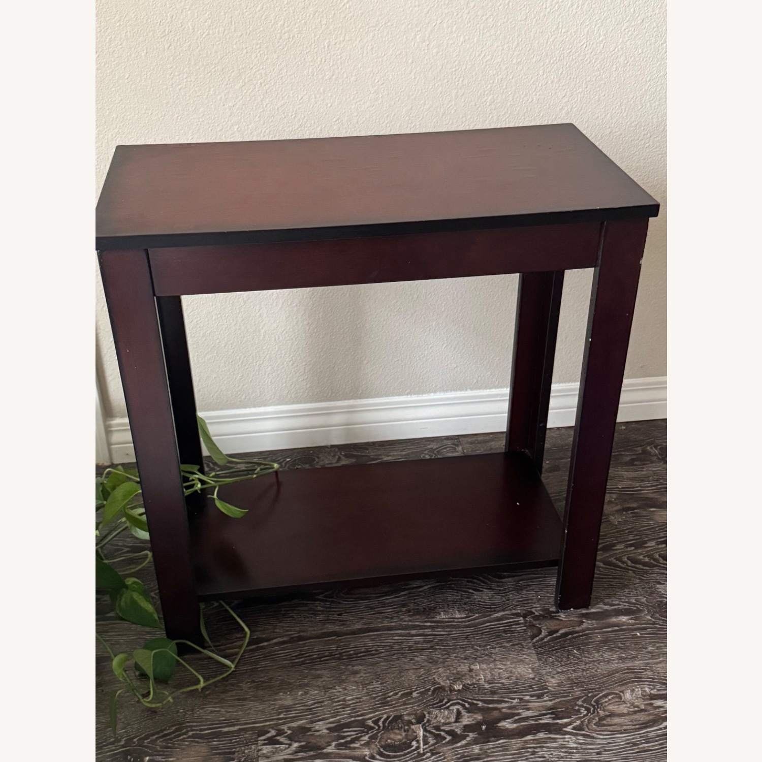 Vintage/Antique Dark Brown Side Tables - image-2