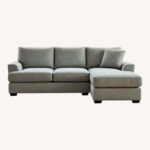 Used Light Gray 2 Piece Sectional for sale on AptDeco