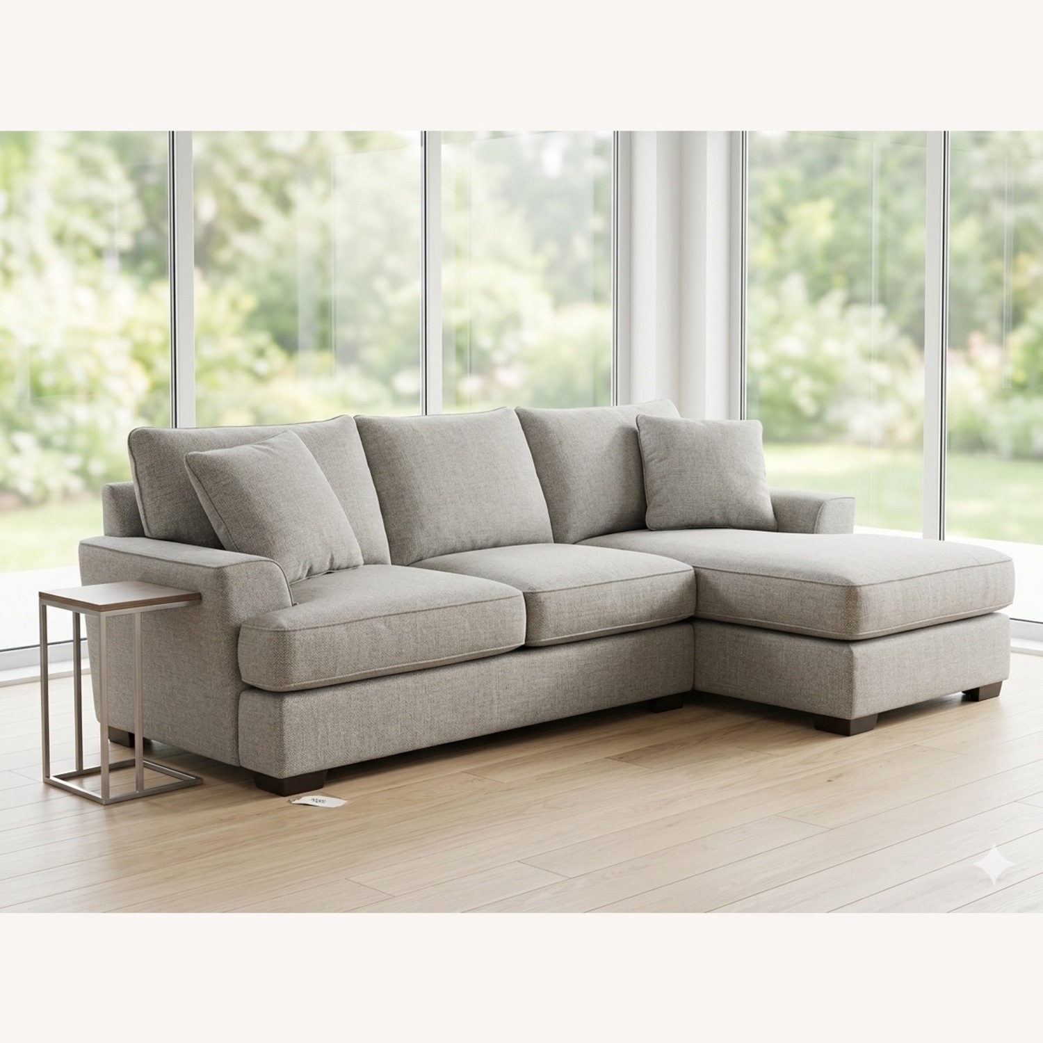 Light Gray 2 Piece Sectional - image-1