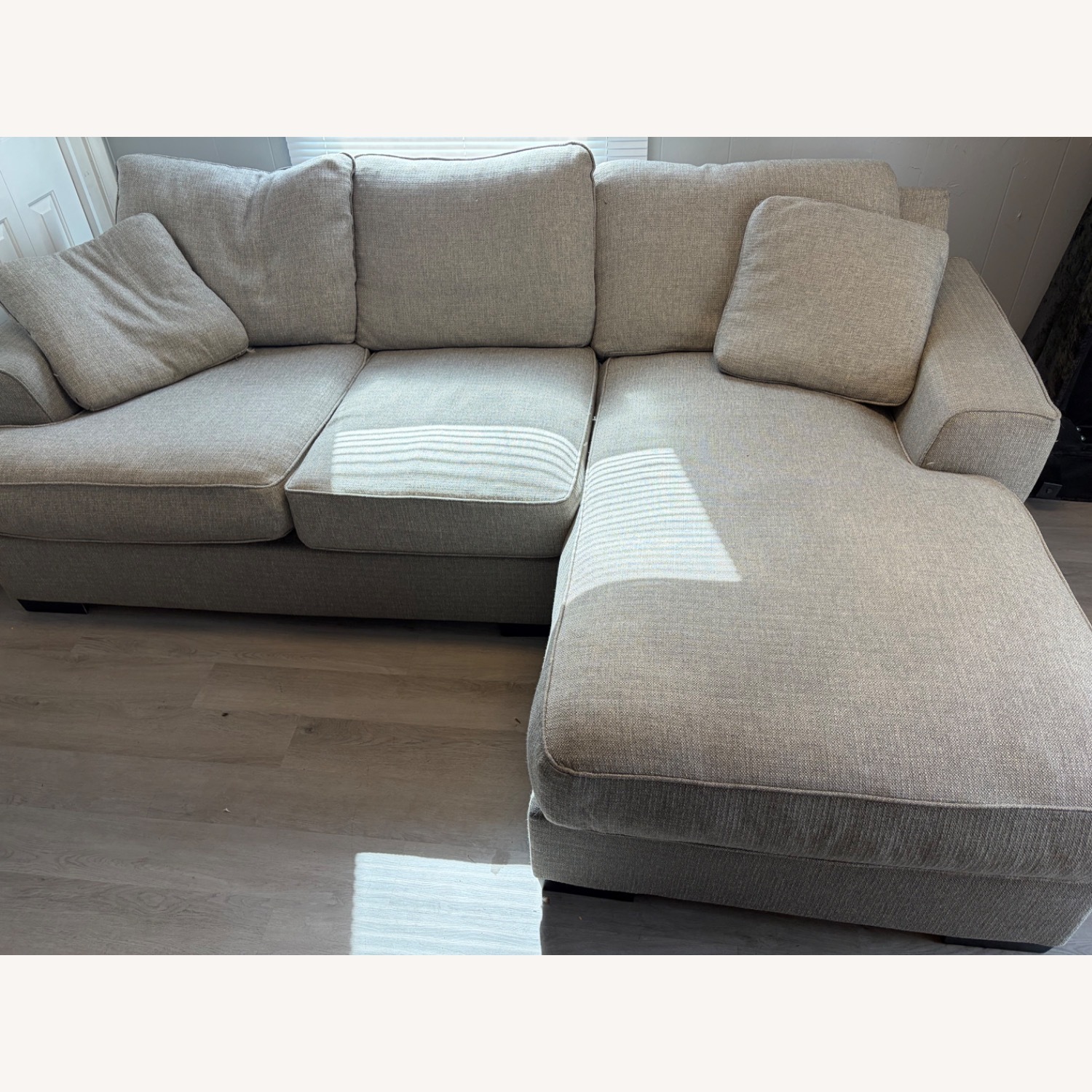 Light Gray 2 Piece Sectional - image-3