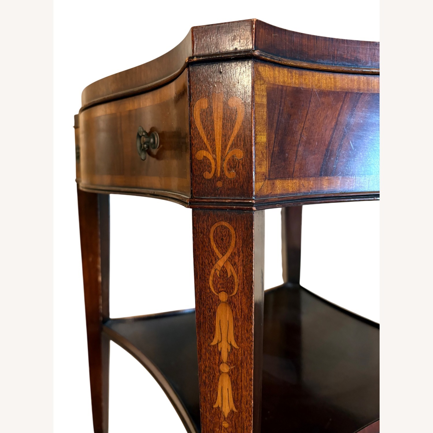 Wieman Side Table Vintage/Antique Dark Brown Wood - image-16