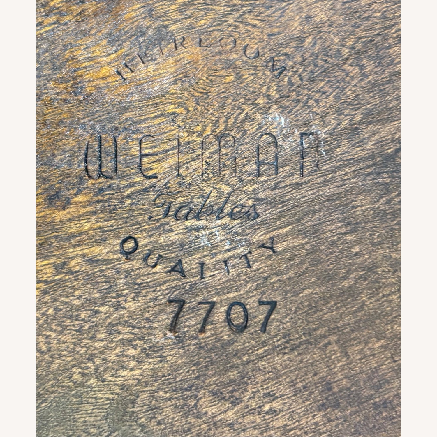 Wieman Side Table Vintage/Antique Dark Brown Wood - image-19