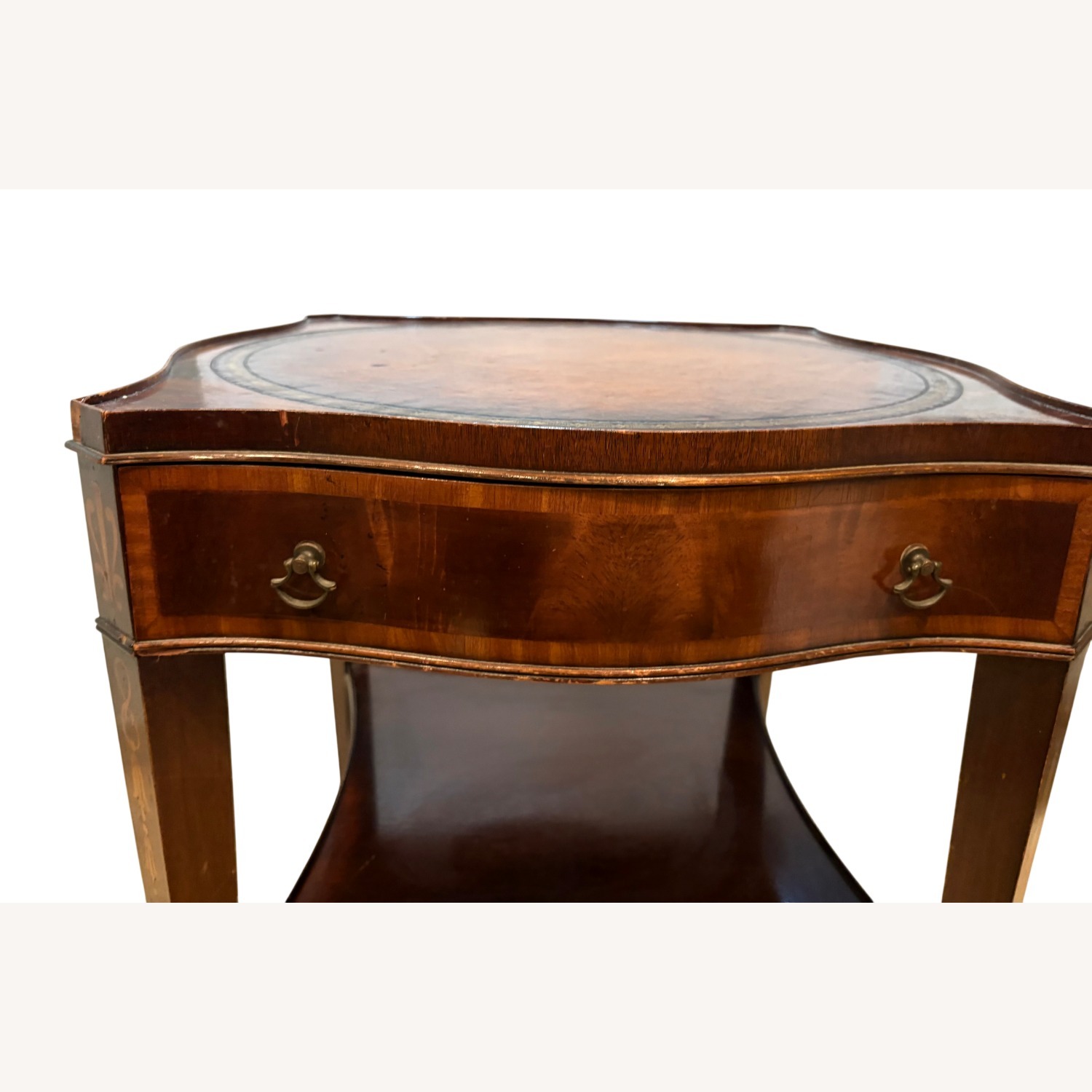 Wieman Side Table Vintage/Antique Dark Brown Wood - image-5