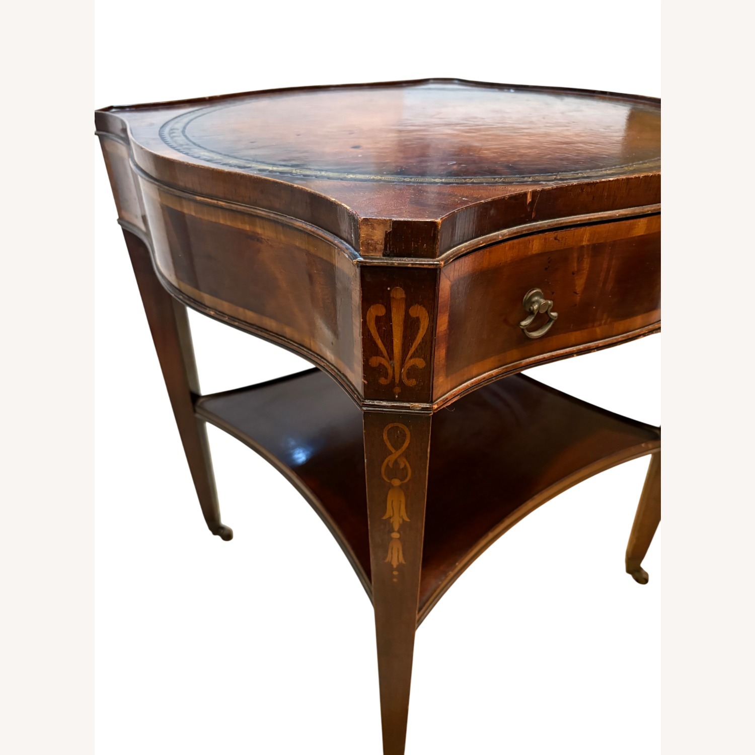 Wieman Side Table Vintage/Antique Dark Brown Wood - image-4