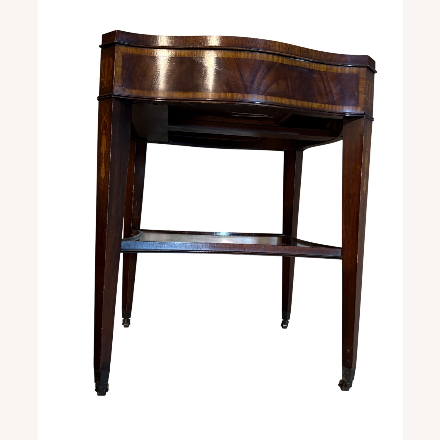Wieman Side Table Vintage/Antique Dark Brown Wood - image-10