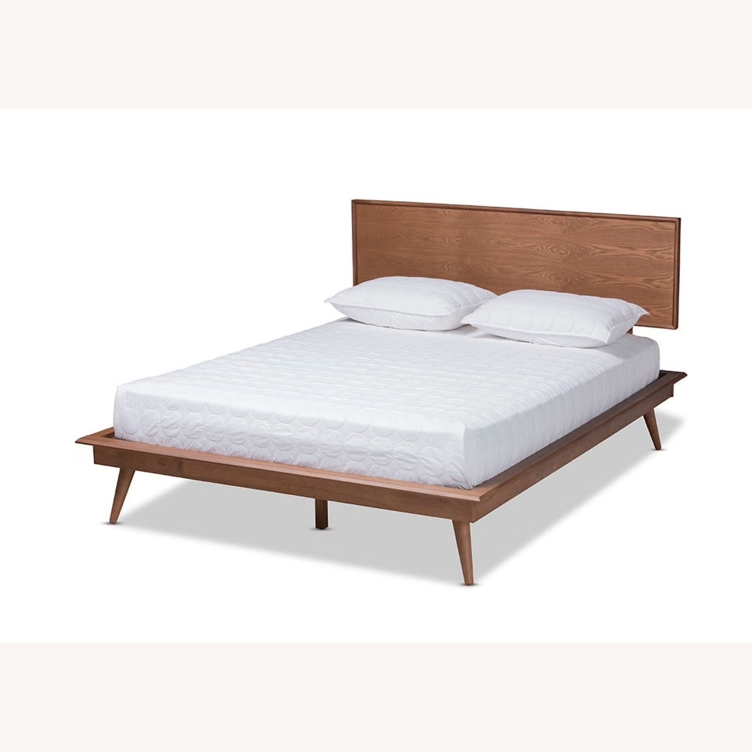 Mid-Century Modern Walnut Full Size Bed - image-2
