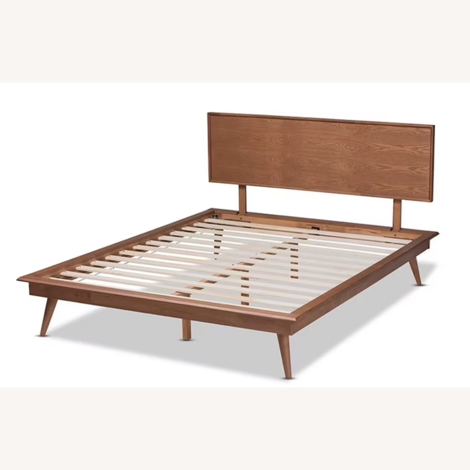 Mid-Century Modern Walnut Full Size Bed - image-3