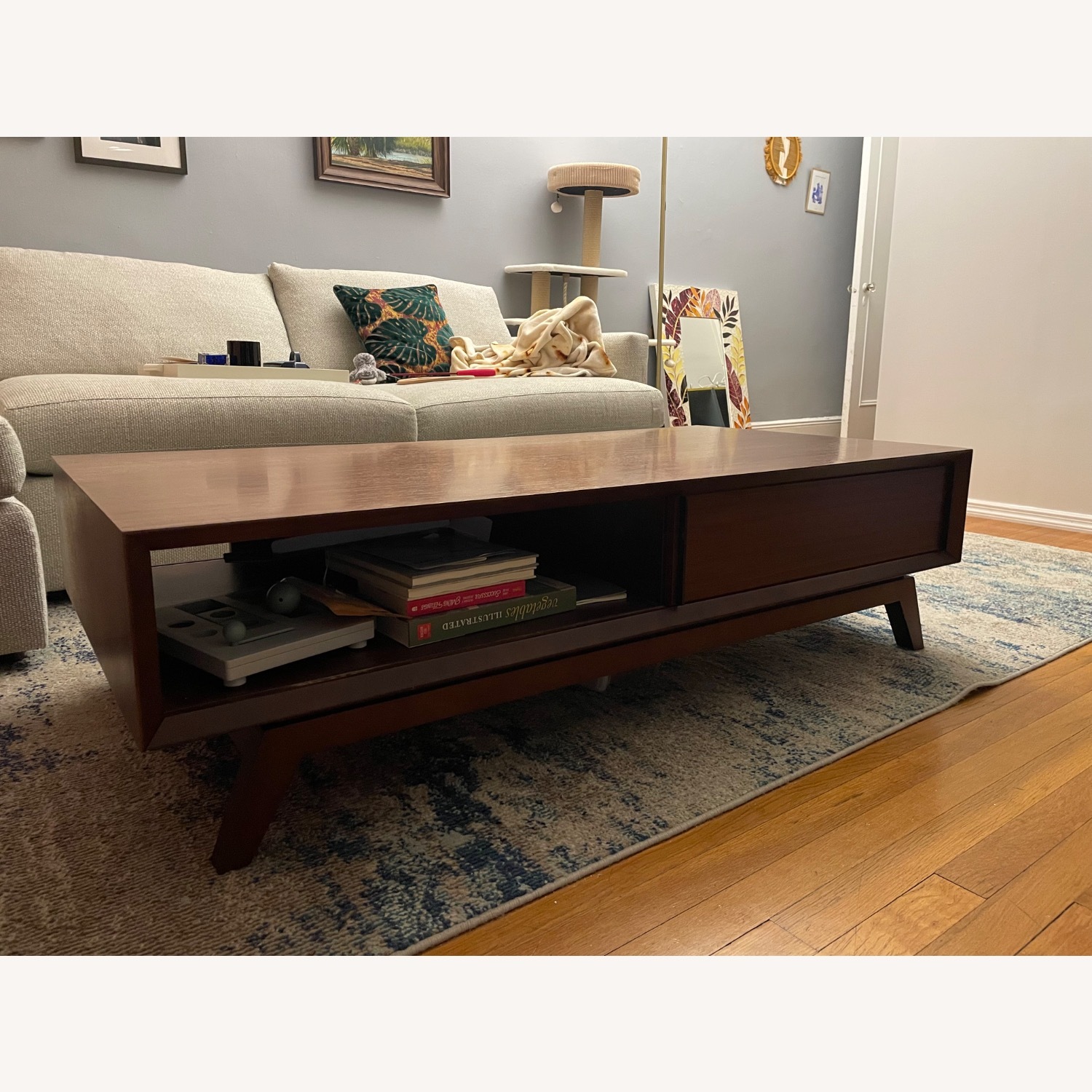 BDI Furniture Eras Dark Brown Wood Coffee Table - image-1