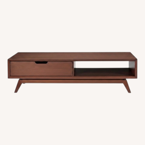 Used BDI Furniture Eras Dark Brown Wood Coffee Table for sale on AptDeco