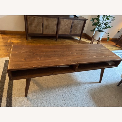 Used Hand Made Wood Coffee Table for sale on AptDeco