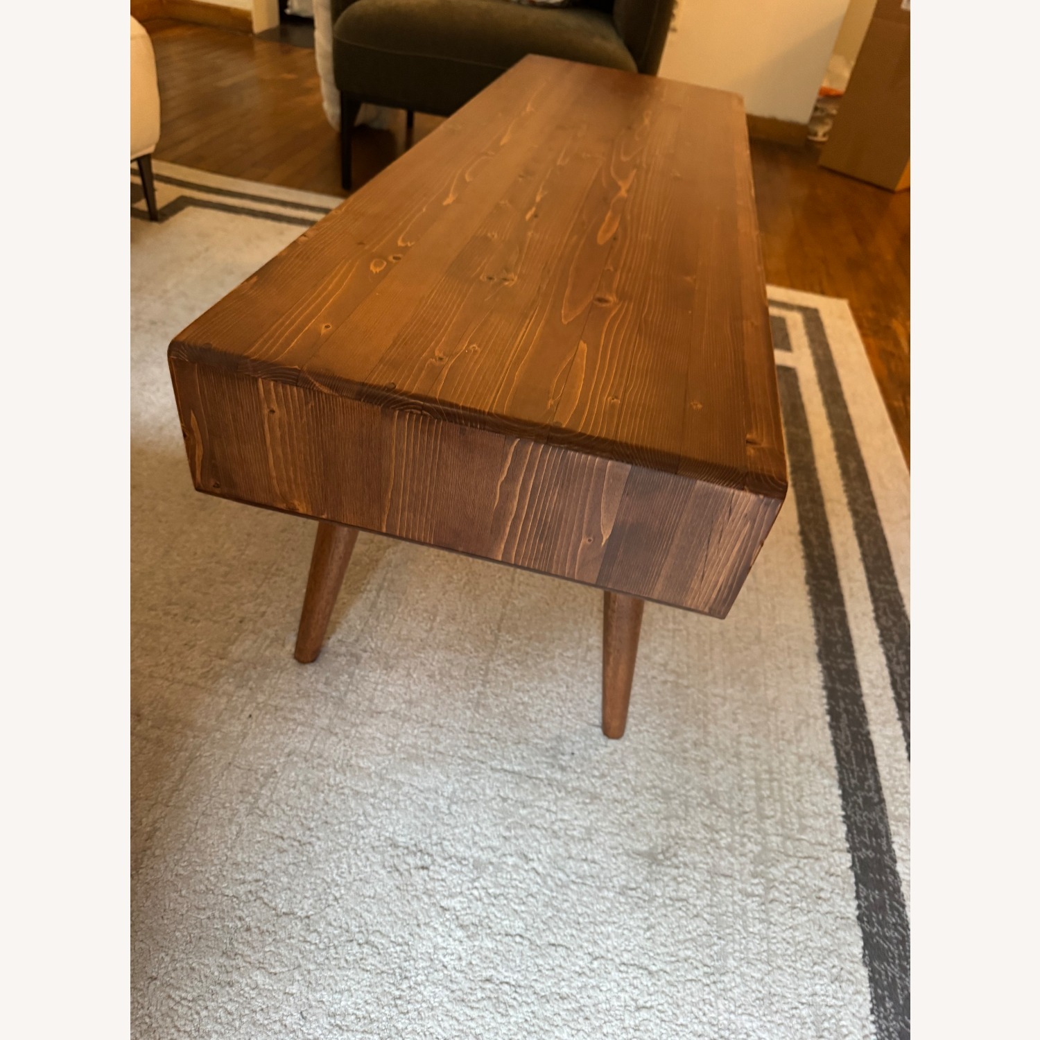 Hand Made Wood Coffee Table - image-2