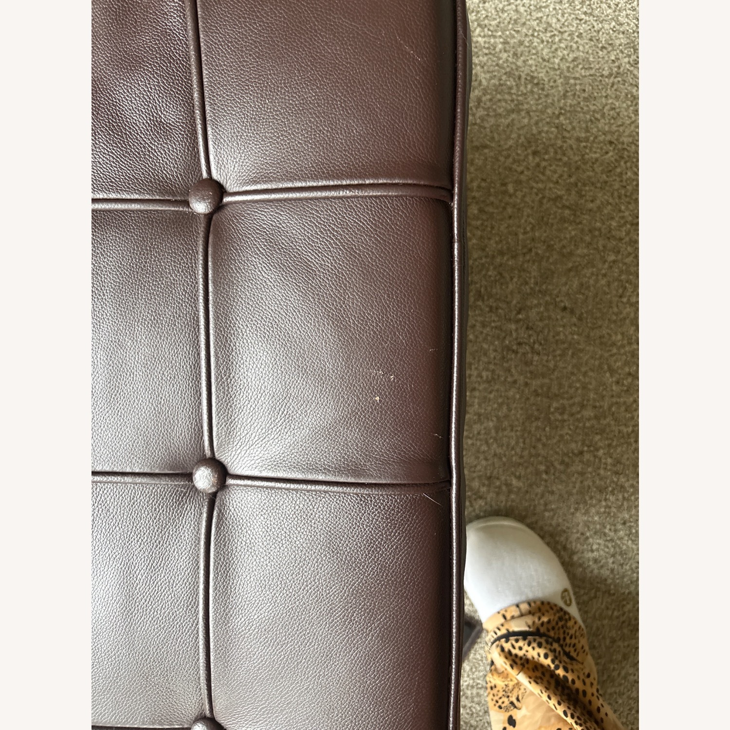 Dark Brown Faux Leather Office Chair - image-2