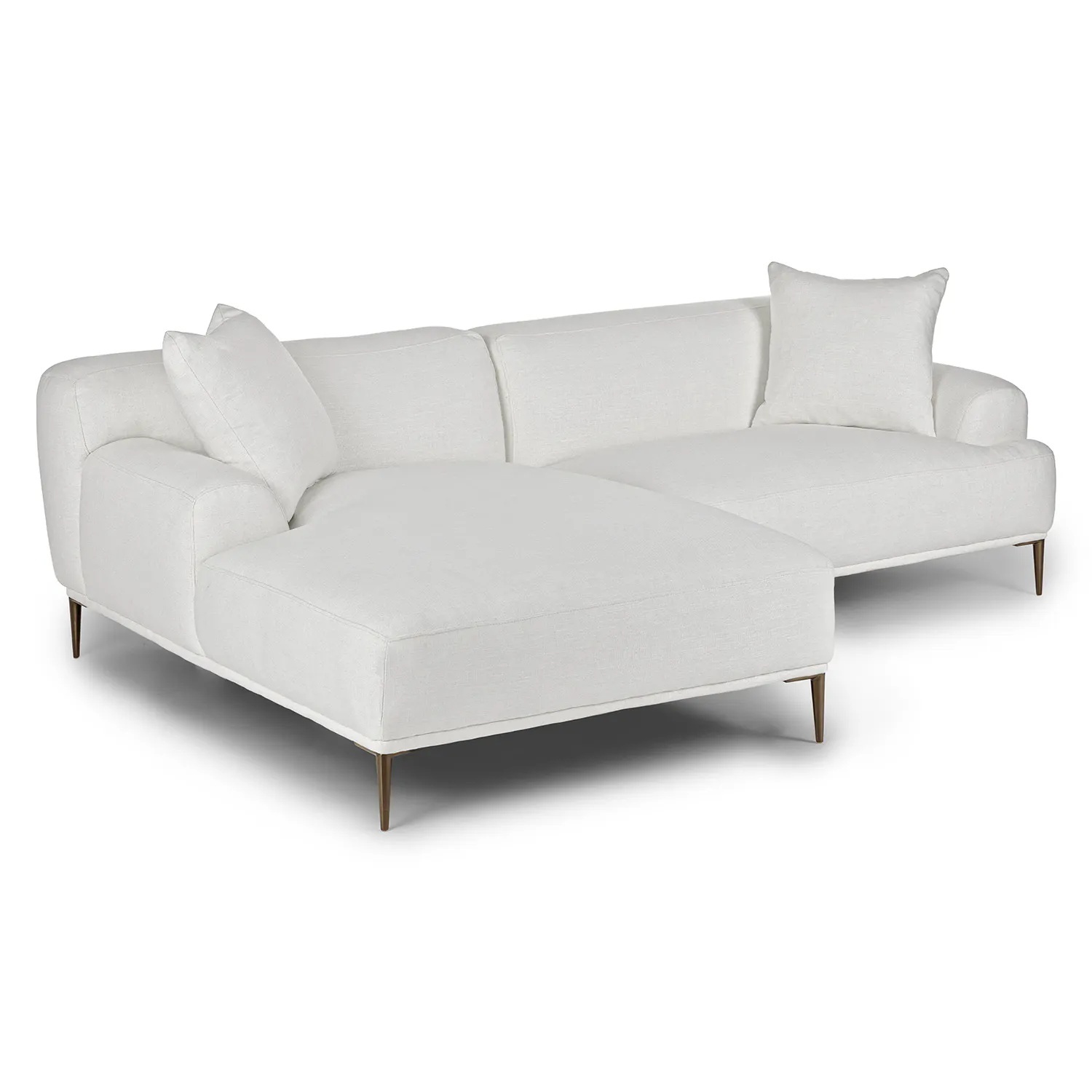 Article Abisko White Fabric 2 Piece Sectional - image-7