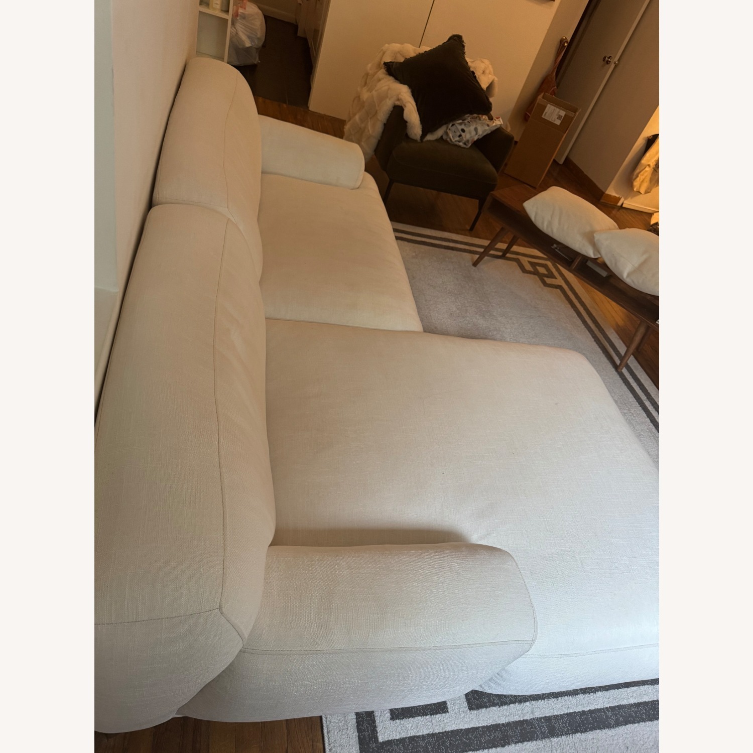 Article Abisko White Fabric 2 Piece Sectional - image-3