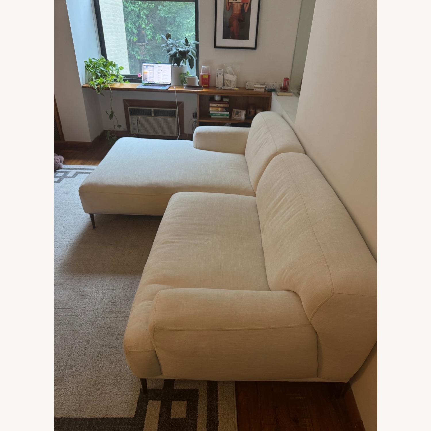 Article Abisko White Fabric 2 Piece Sectional - image-5