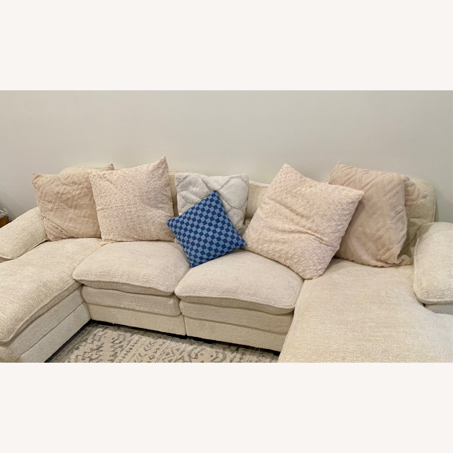 White 3+ Seater Sofa - image-2