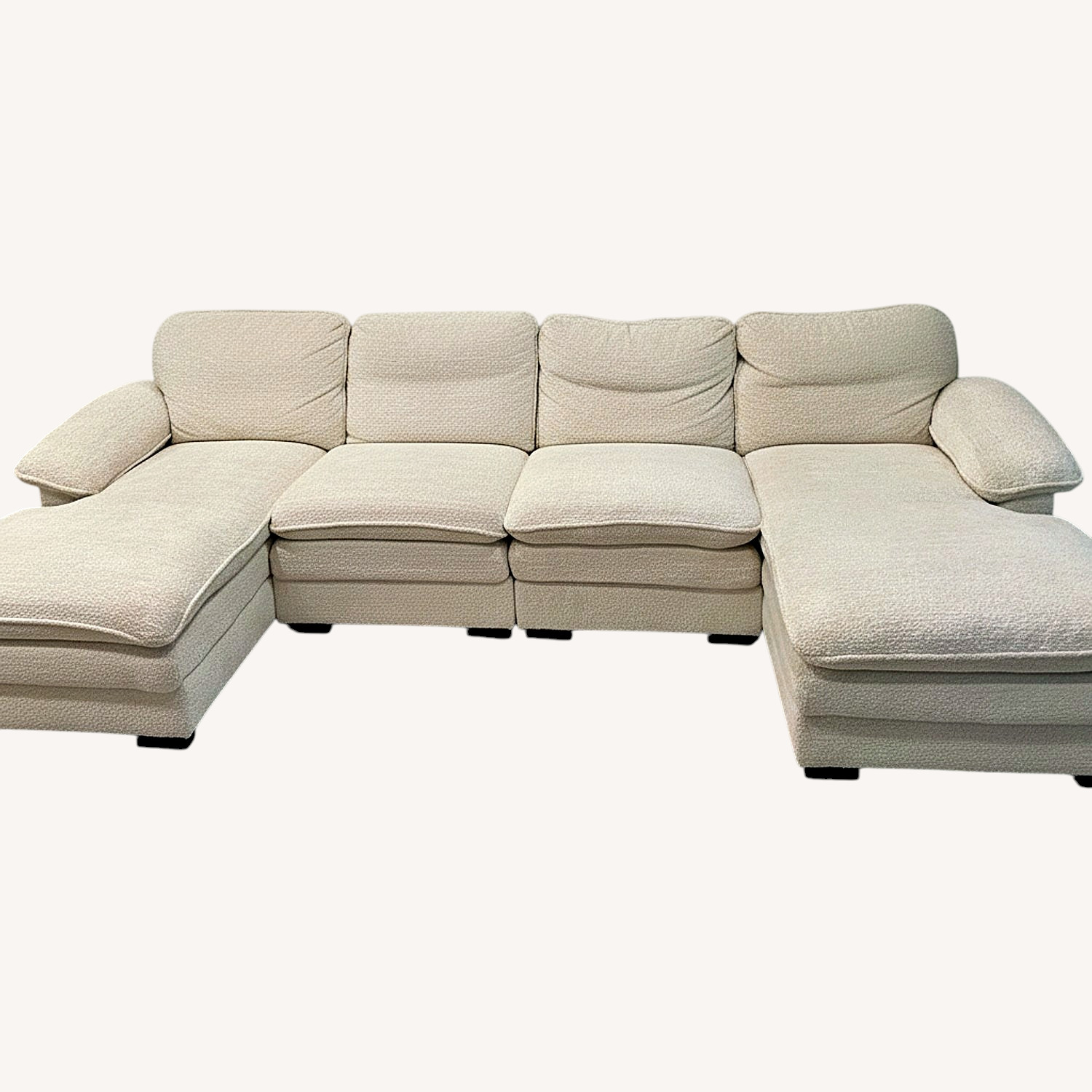 White 3+ Seater Sofa - image-0