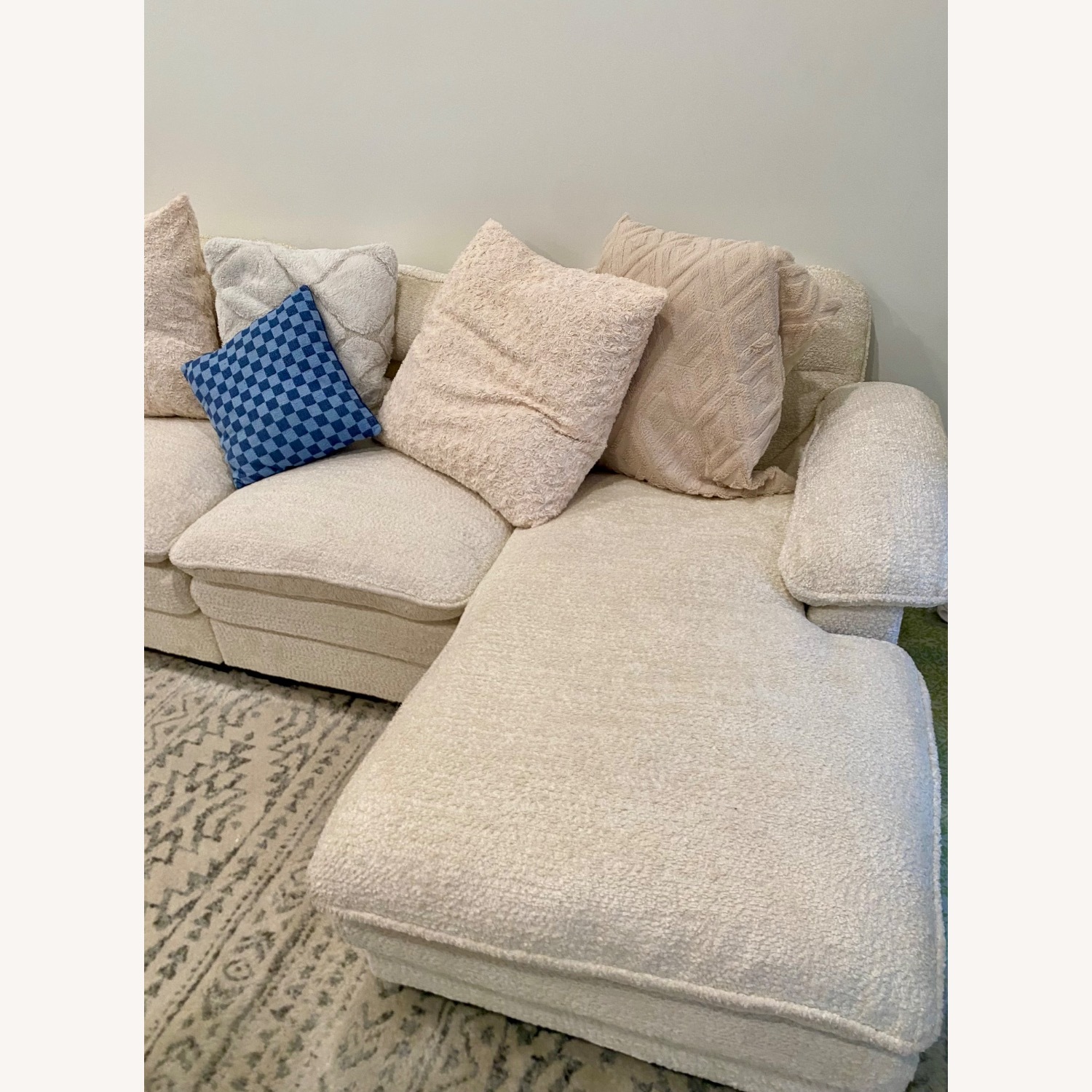 White 3+ Seater Sofa - image-4