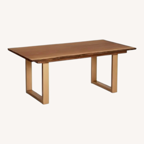 Used World Market Sloane Acacia Wood Dining Table for sale on AptDeco