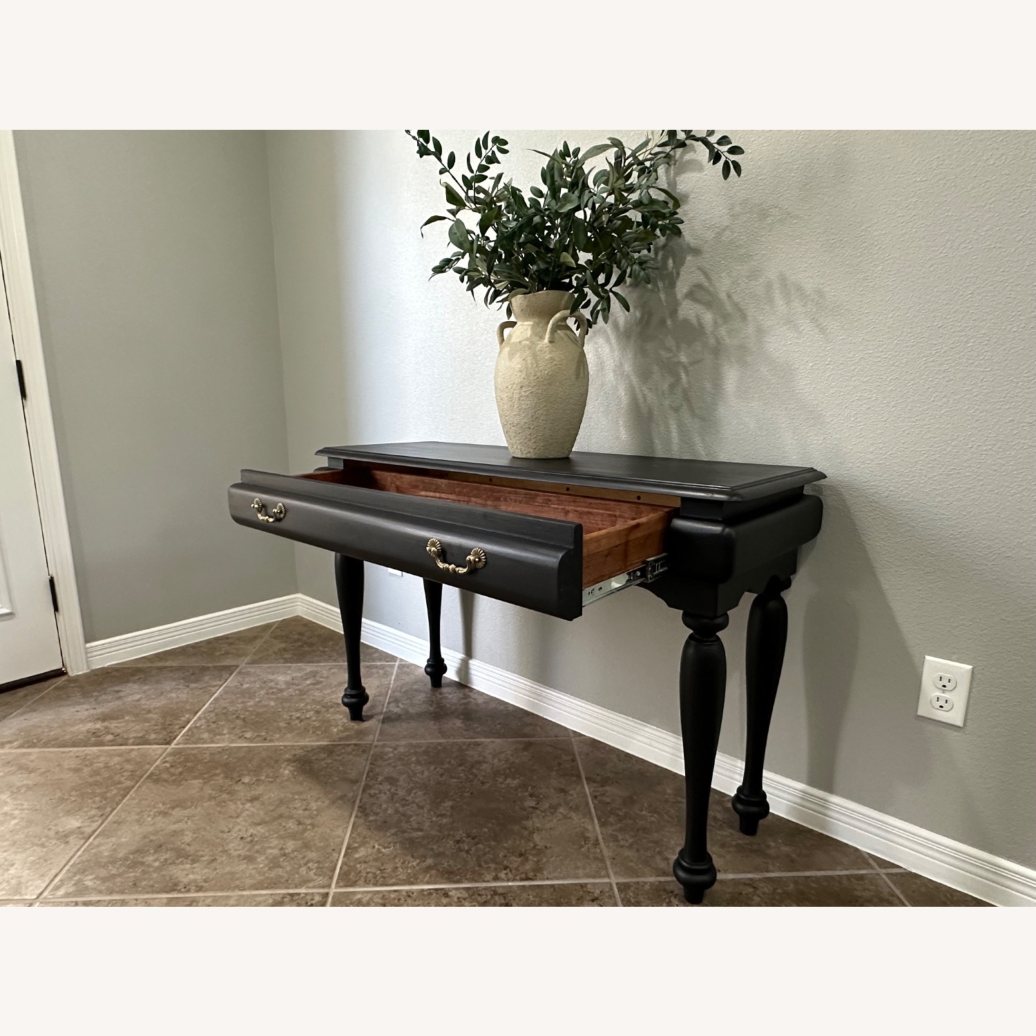 Refinished Solid Wood Console Table - image-2