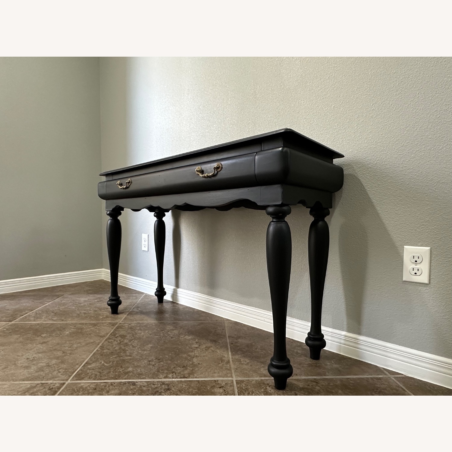 Refinished Solid Wood Console Table - image-6