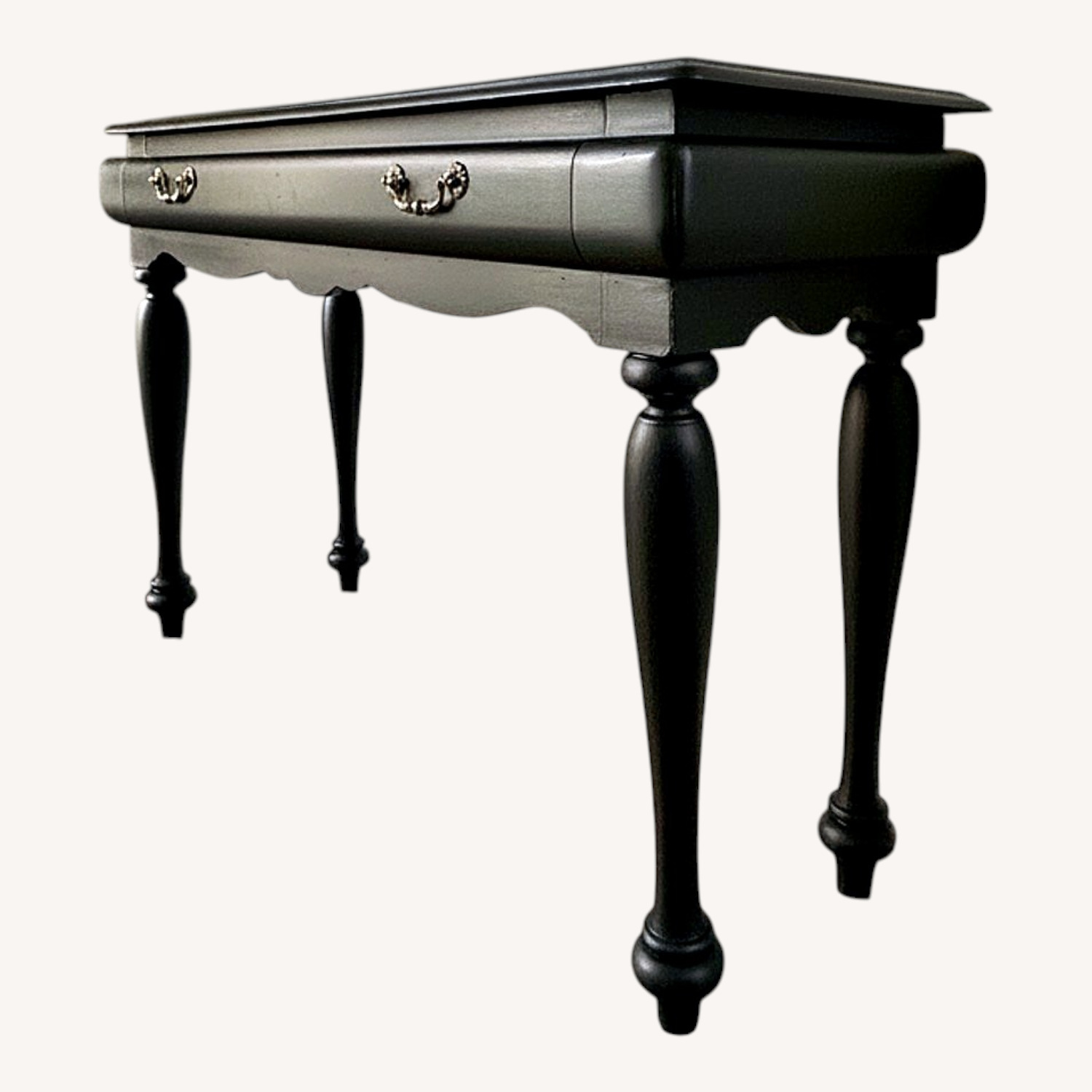 Refinished Solid Wood Console Table - image-0
