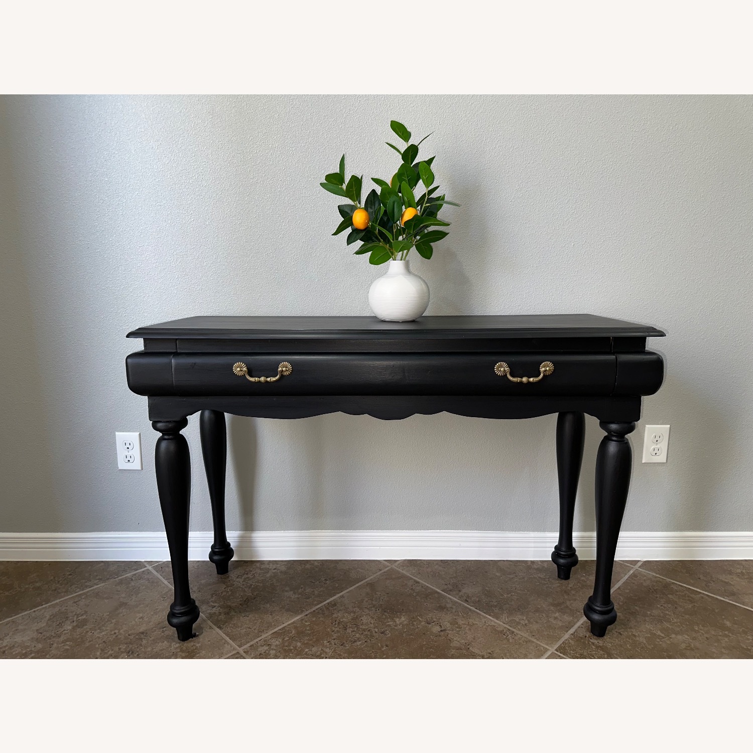 Refinished Solid Wood Console Table - image-4