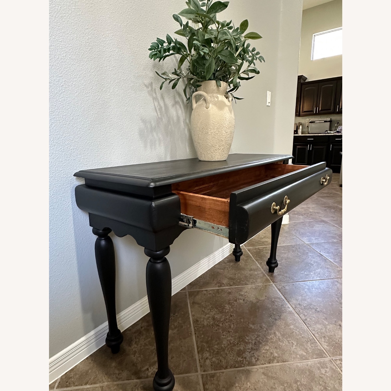 Refinished Solid Wood Console Table - image-3