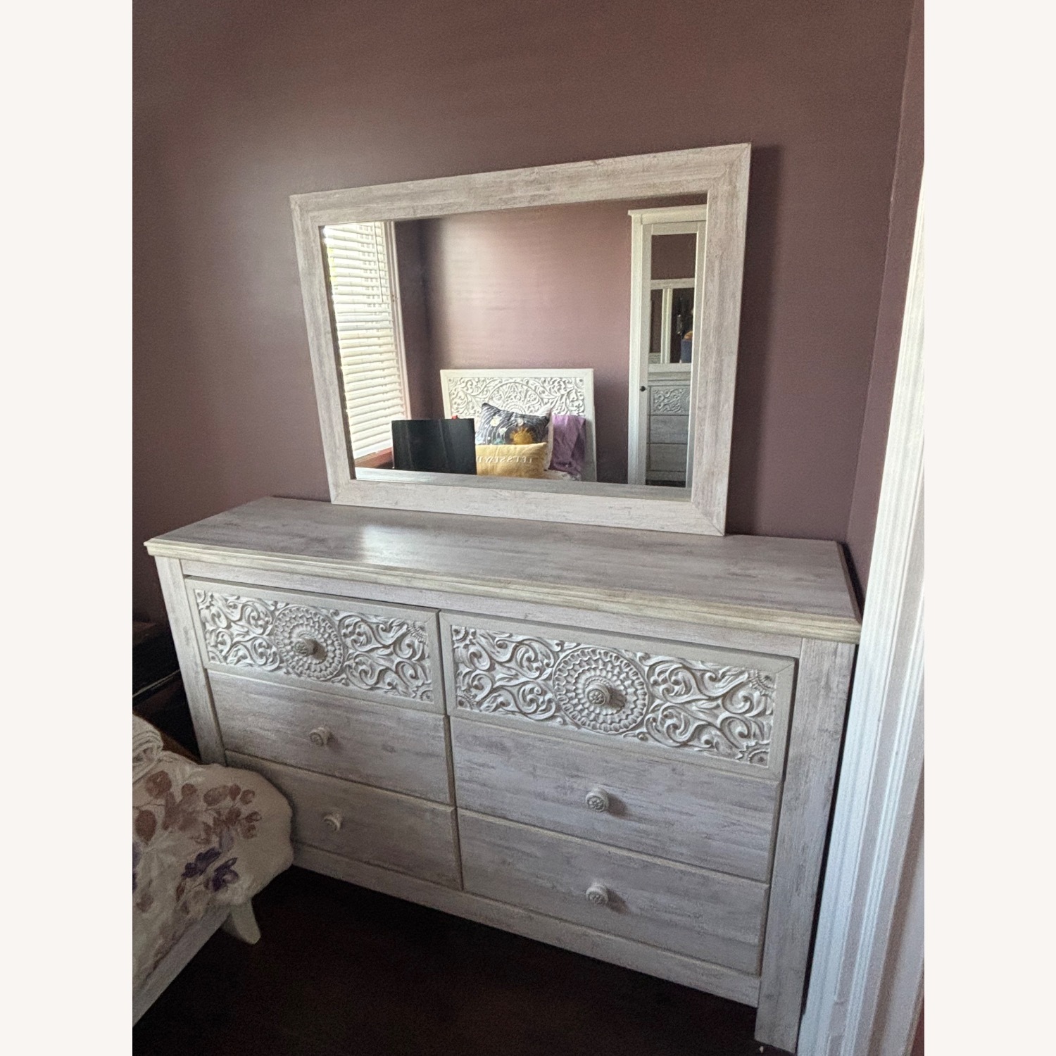 Ashley Furniture Paxberry White Dresser - image-1