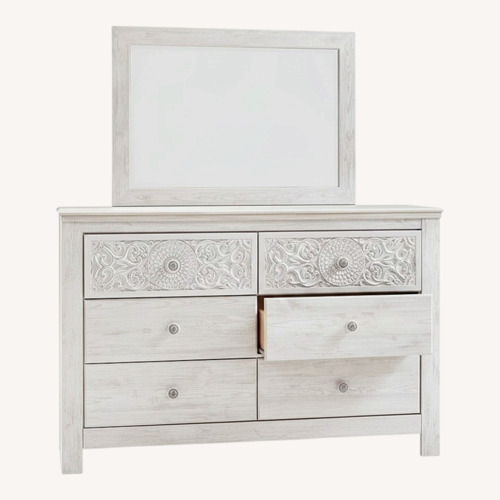 Used Ashley Furniture Paxberry White Dresser for sale on AptDeco