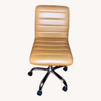 Light Brown Office Chair on Wheels