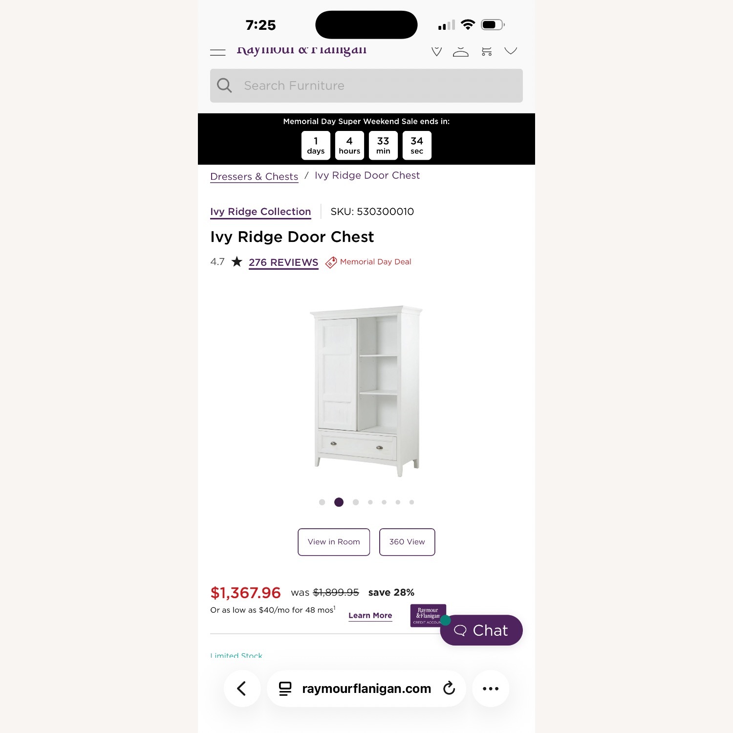 Raymour & Flanigan Ivy Ridge Door Chest - image-4