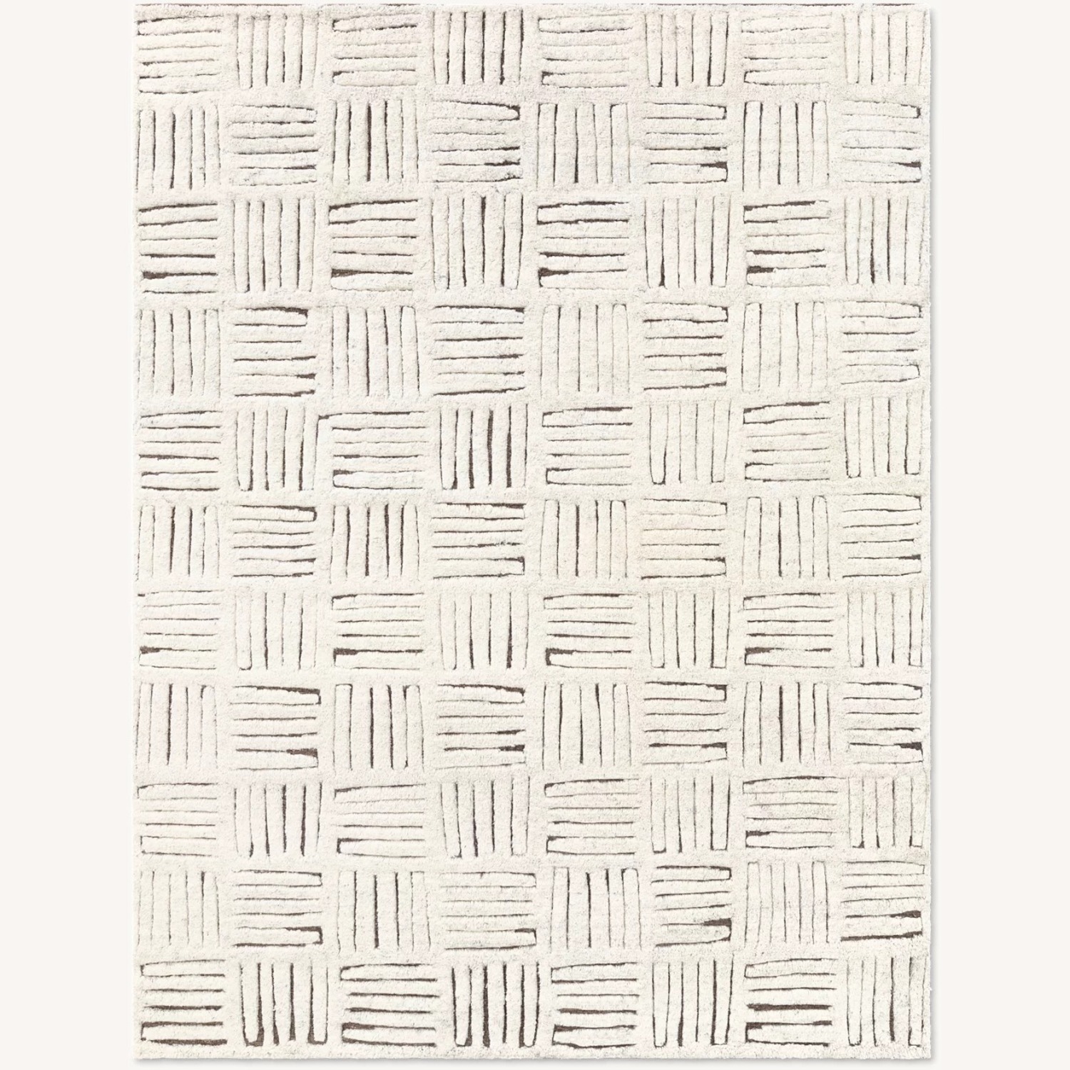 Restoration Hardware Basanti Rug 9' × 12' Marled Ivory/Charcoal - image-0