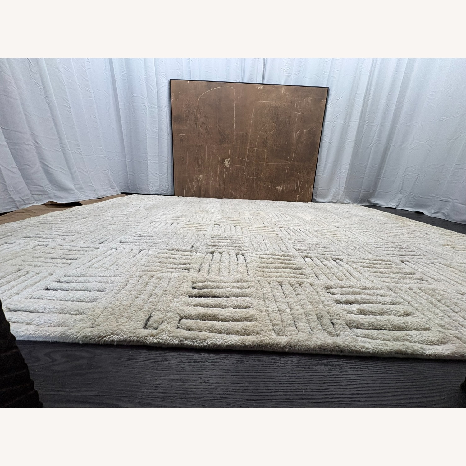 Restoration Hardware Basanti Rug 9' × 12' Marled Ivory/Charcoal - image-10