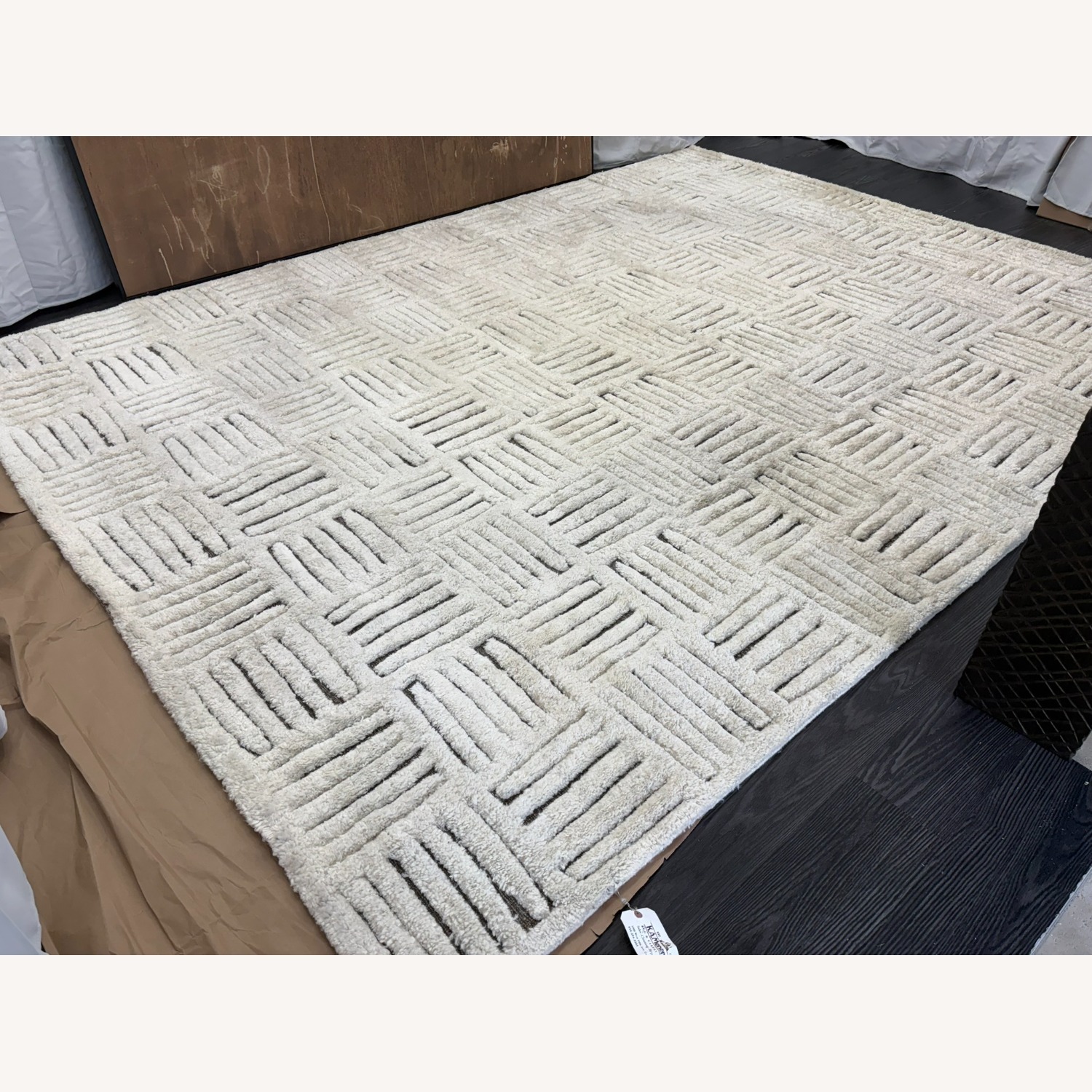 Restoration Hardware Basanti Rug 9' × 12' Marled Ivory/Charcoal - image-14