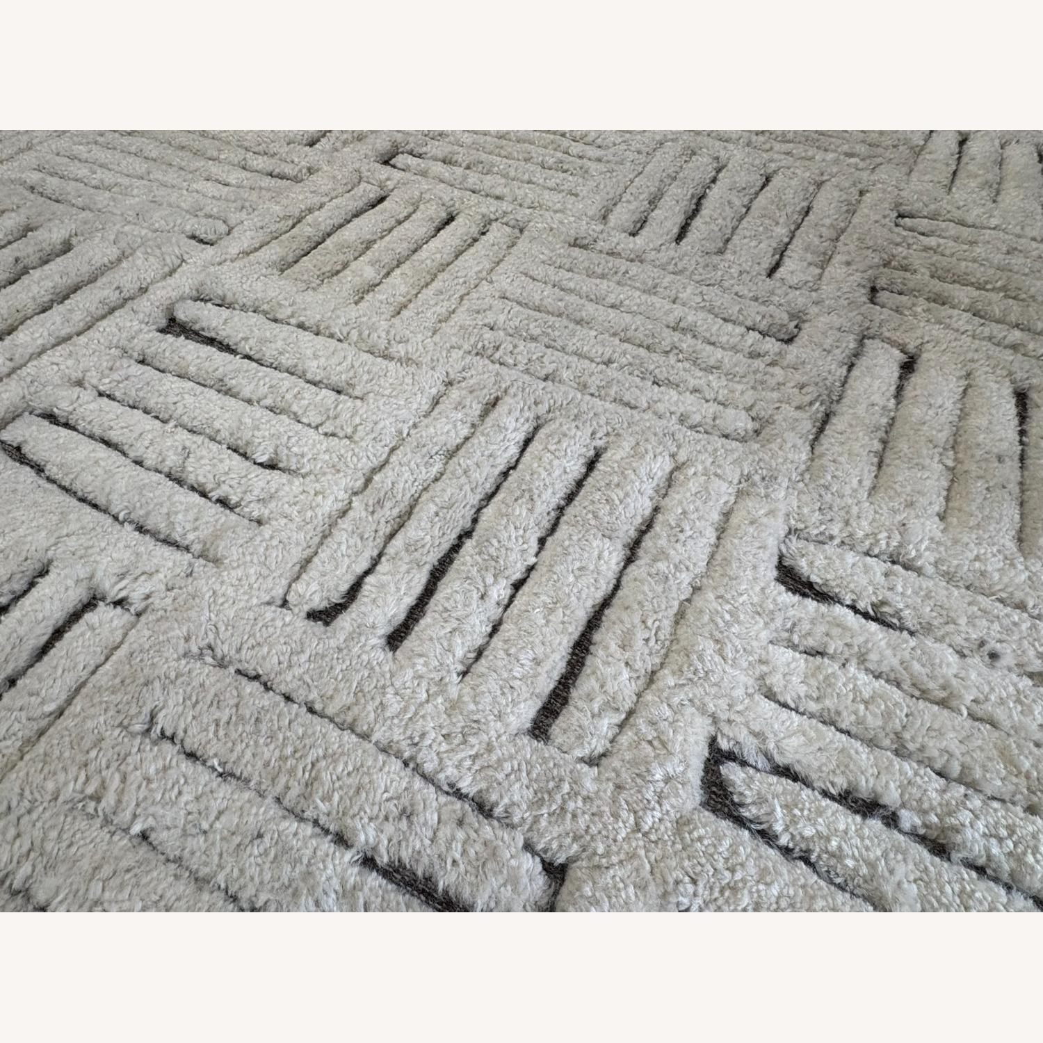 Restoration Hardware Basanti Rug 9' × 12' Marled Ivory/Charcoal - image-20