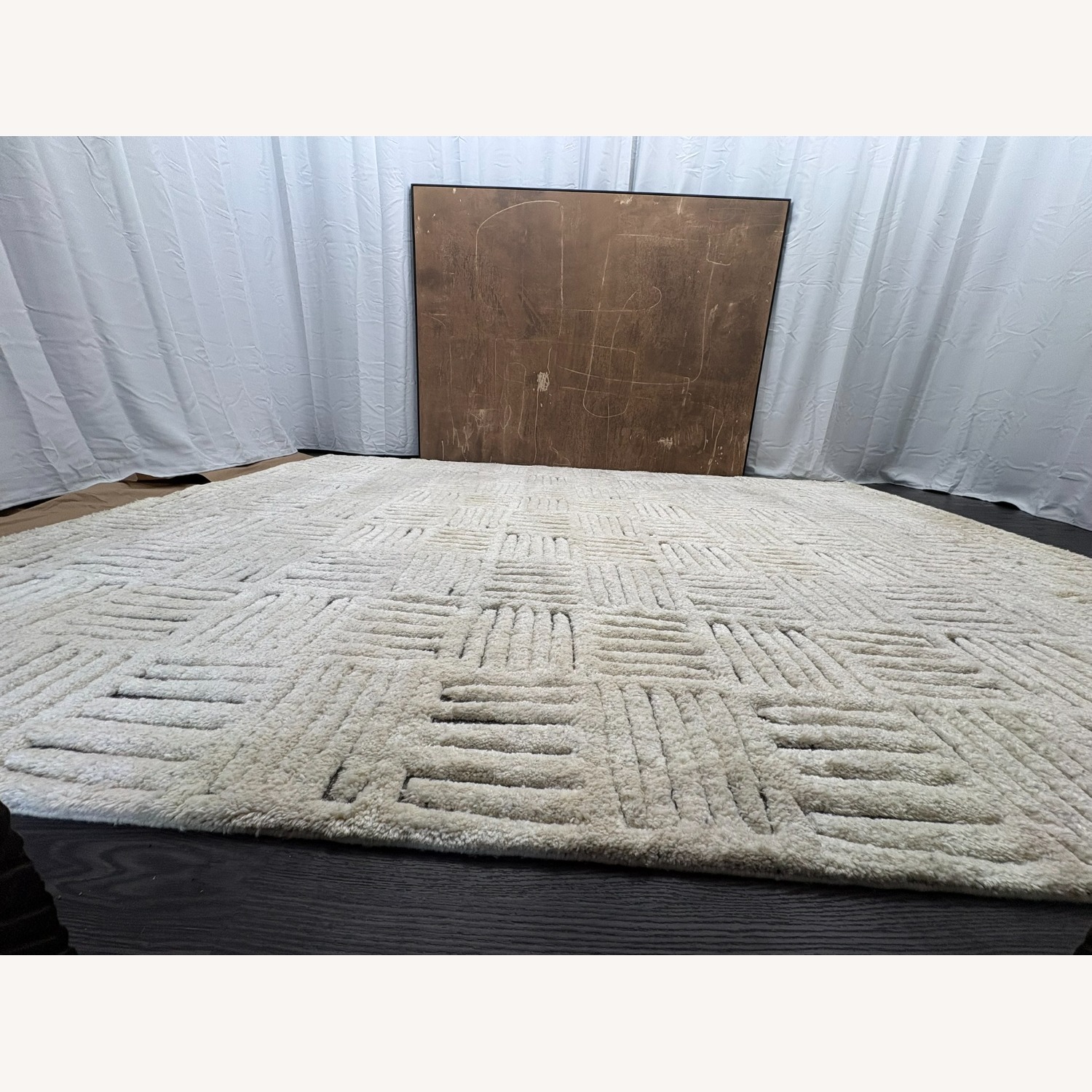 Restoration Hardware Basanti Rug 9' × 12' Marled Ivory/Charcoal - image-12