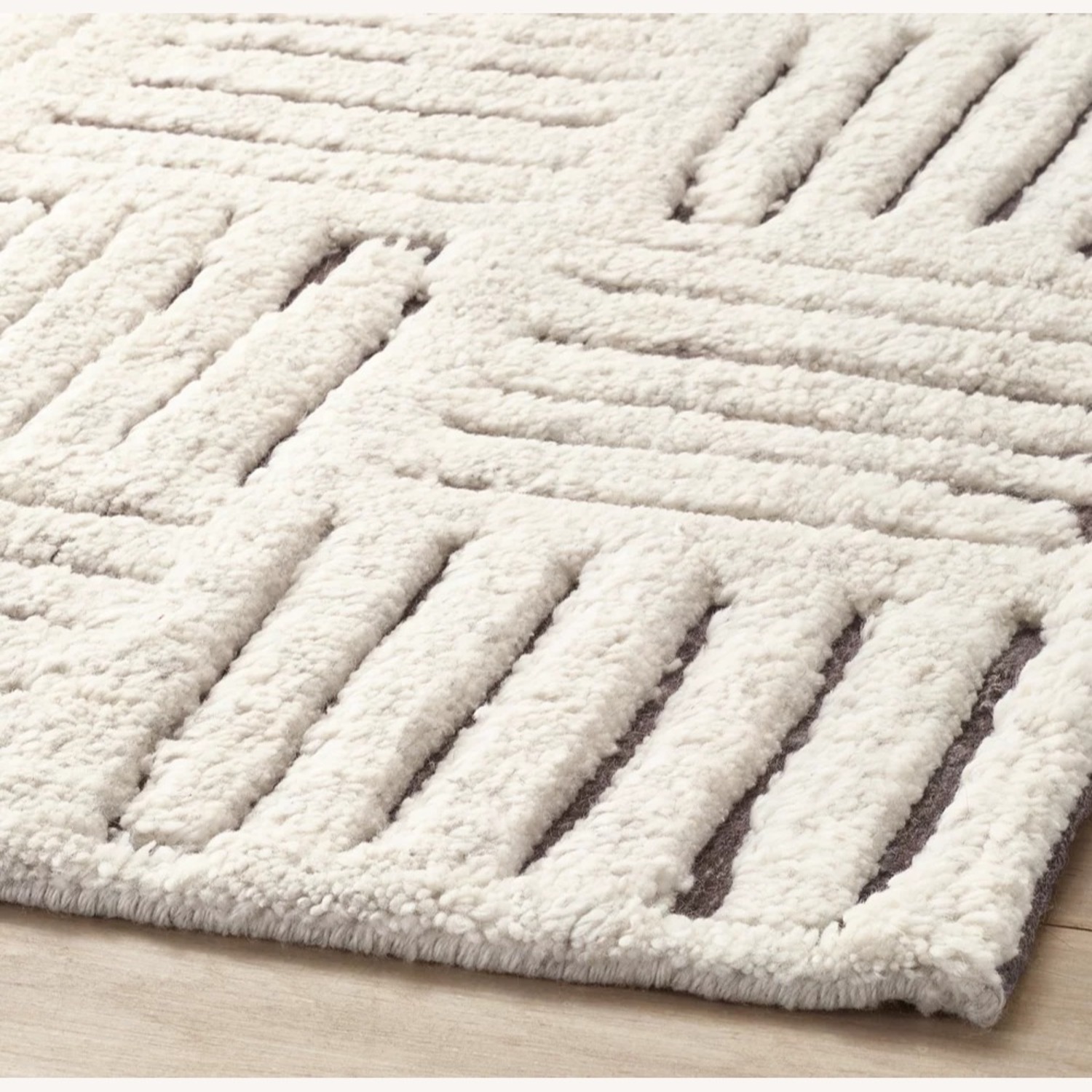 Restoration Hardware Basanti Rug 9' × 12' Marled Ivory/Charcoal - image-25