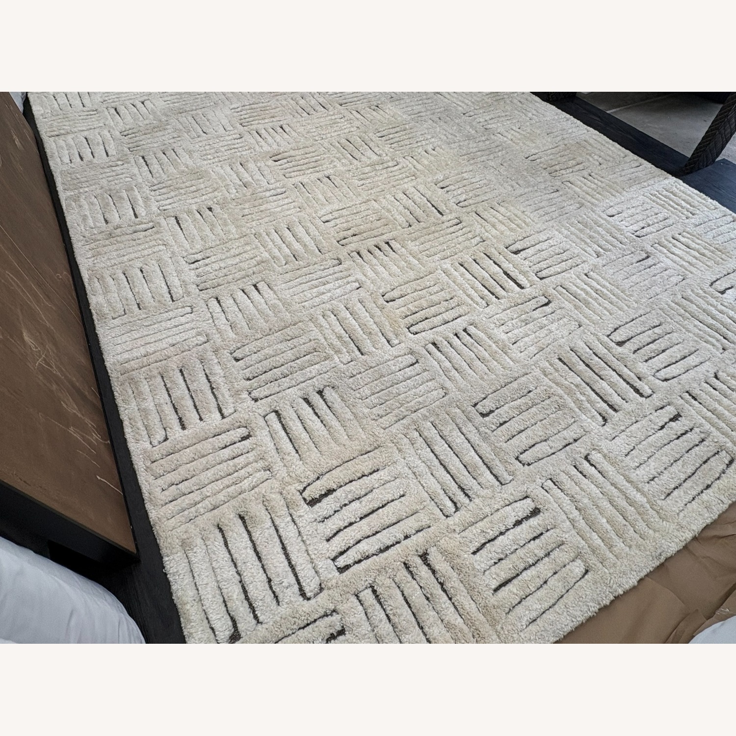Restoration Hardware Basanti Rug 9' × 12' Marled Ivory/Charcoal - image-15