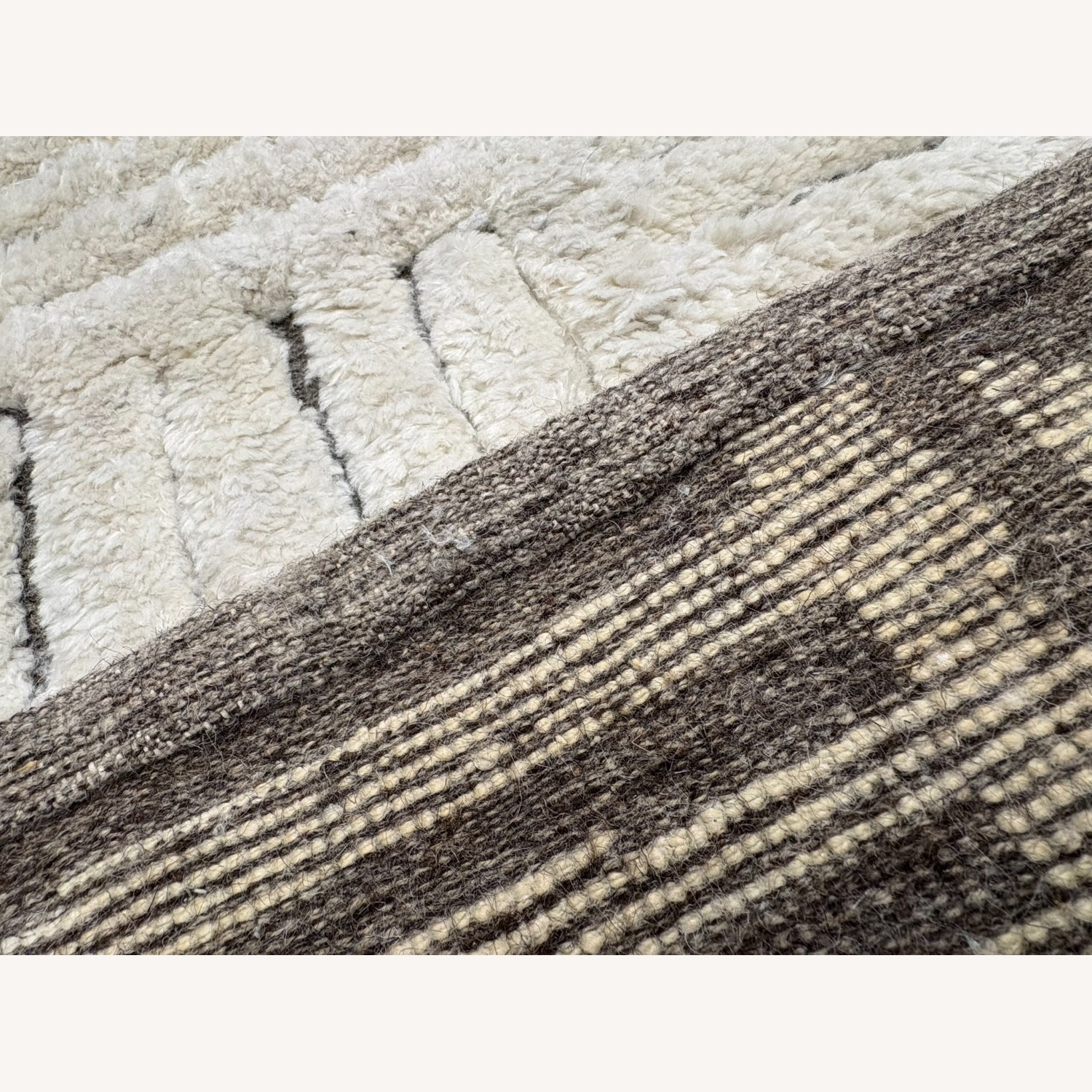 Restoration Hardware Basanti Rug 9' × 12' Marled Ivory/Charcoal - image-8