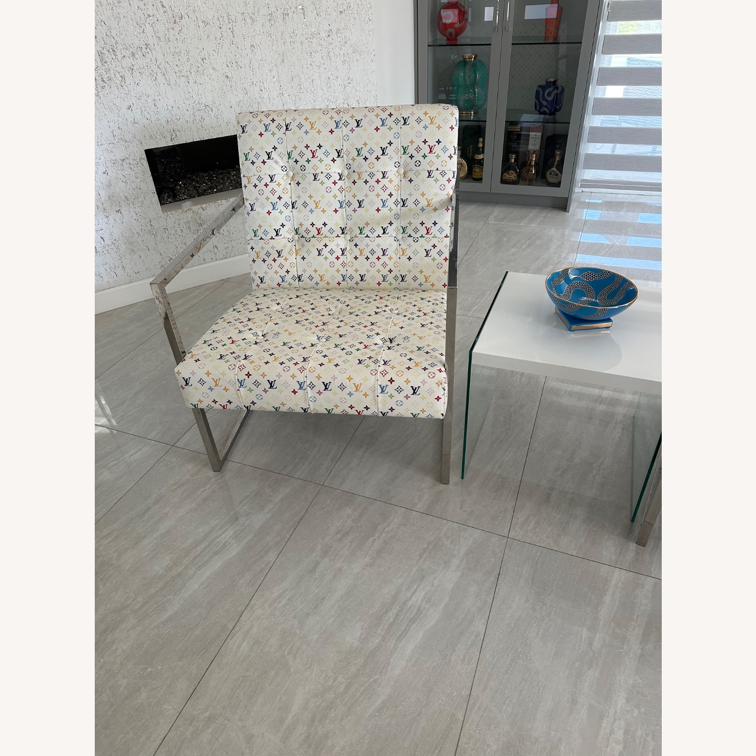 Louis Vuitton Multicolore Monogram Pattern Chair - image-3