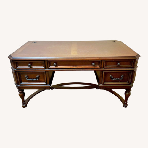 Used Cherry Brown Desk for sale on AptDeco