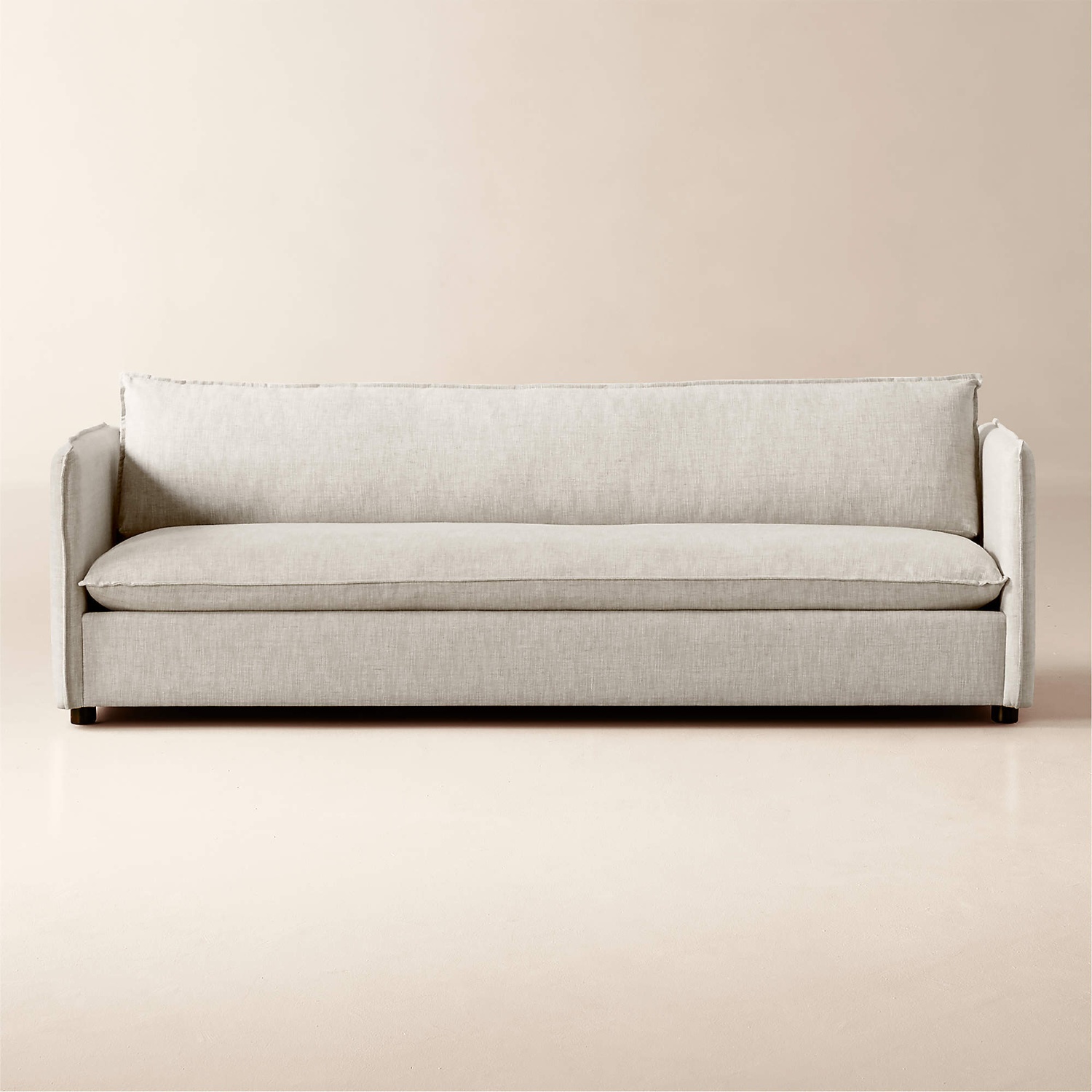CB2 Corroy Natural Linen 3+ Seater Sofa - image-4