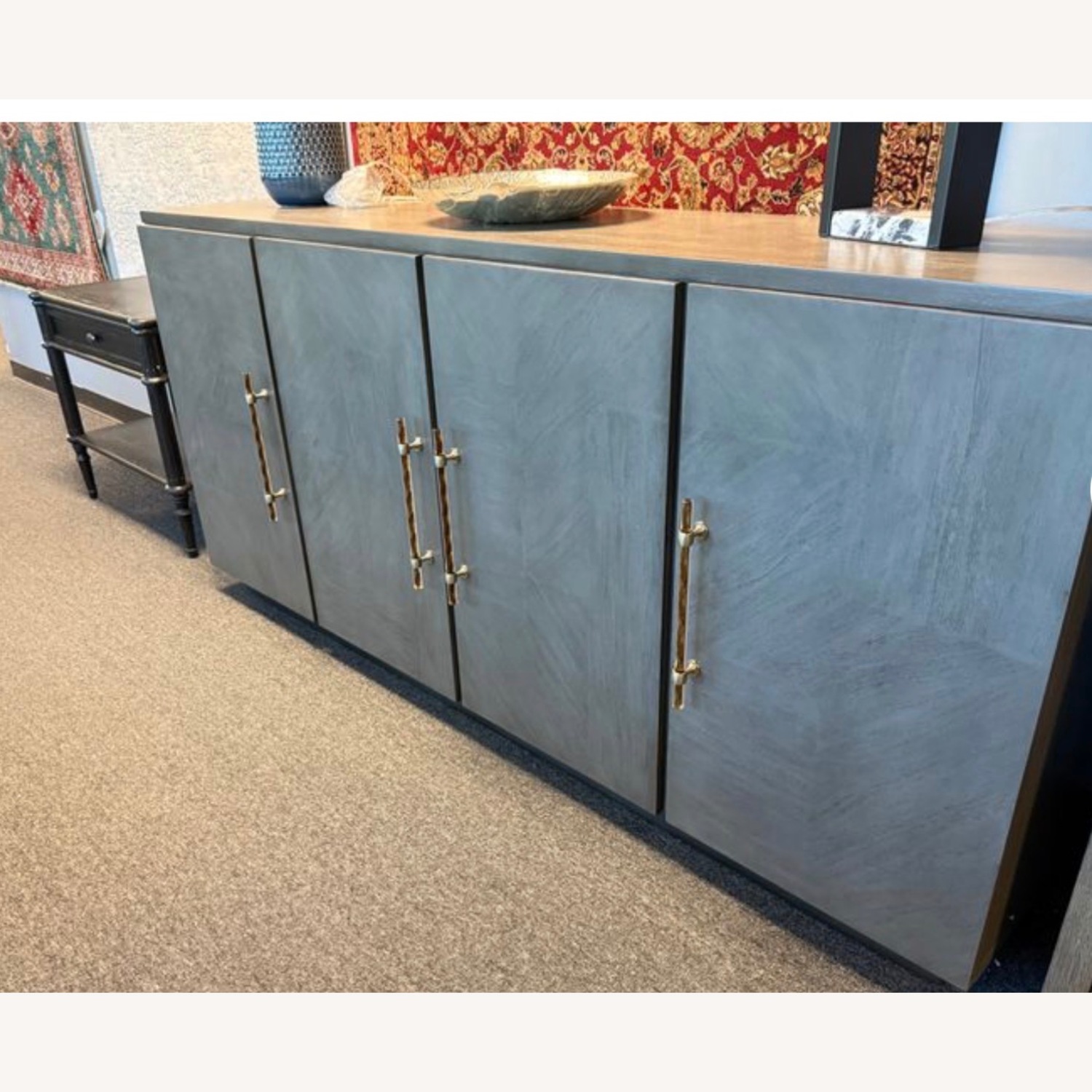 Madras Buffet in Grey/Gold - image-1
