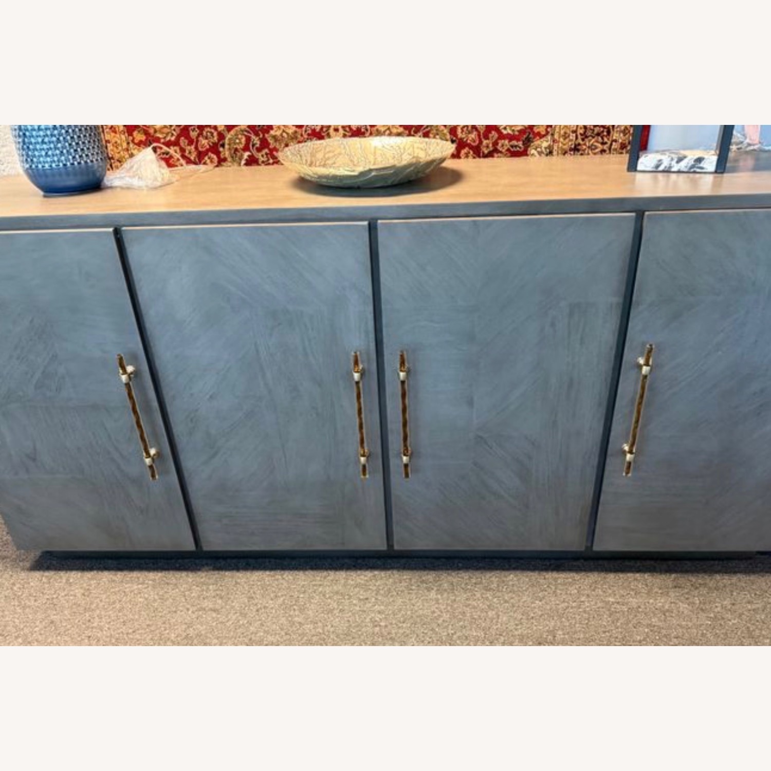 Madras Buffet in Grey/Gold - image-2