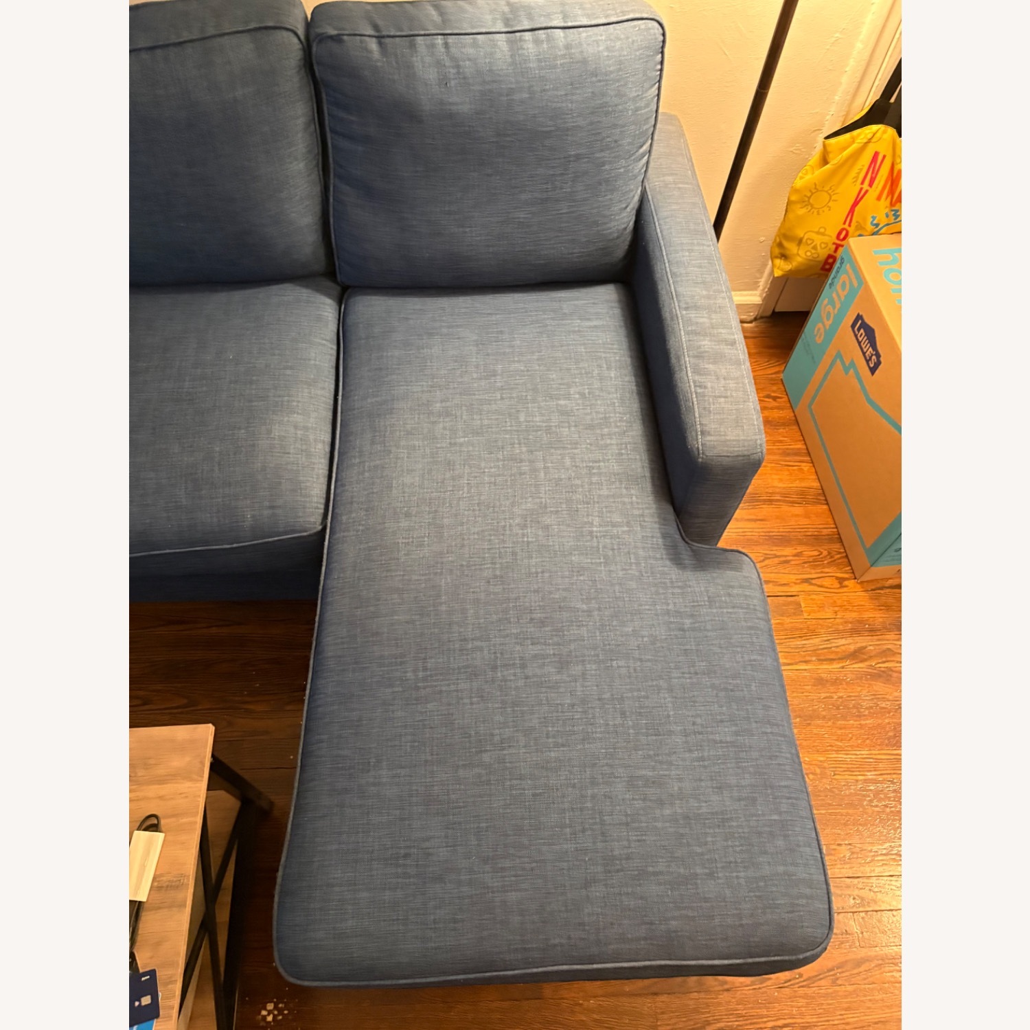 Bob's Discount Furniture Blue Fabric Loveseat - image-3